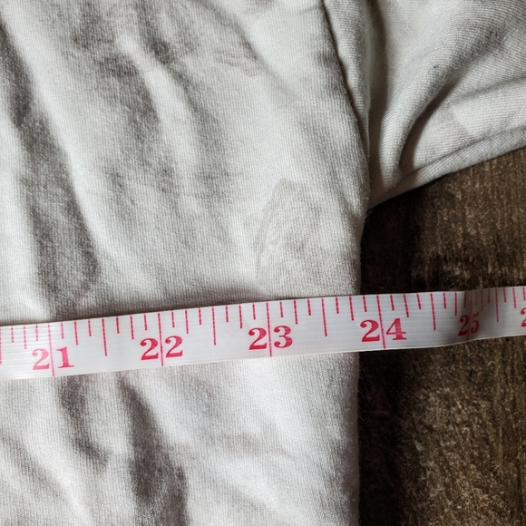 Athleta Gray and White Floral Women's Crewneck Fleece Pullover Sweatshirt EUC - Picture 2 of 15